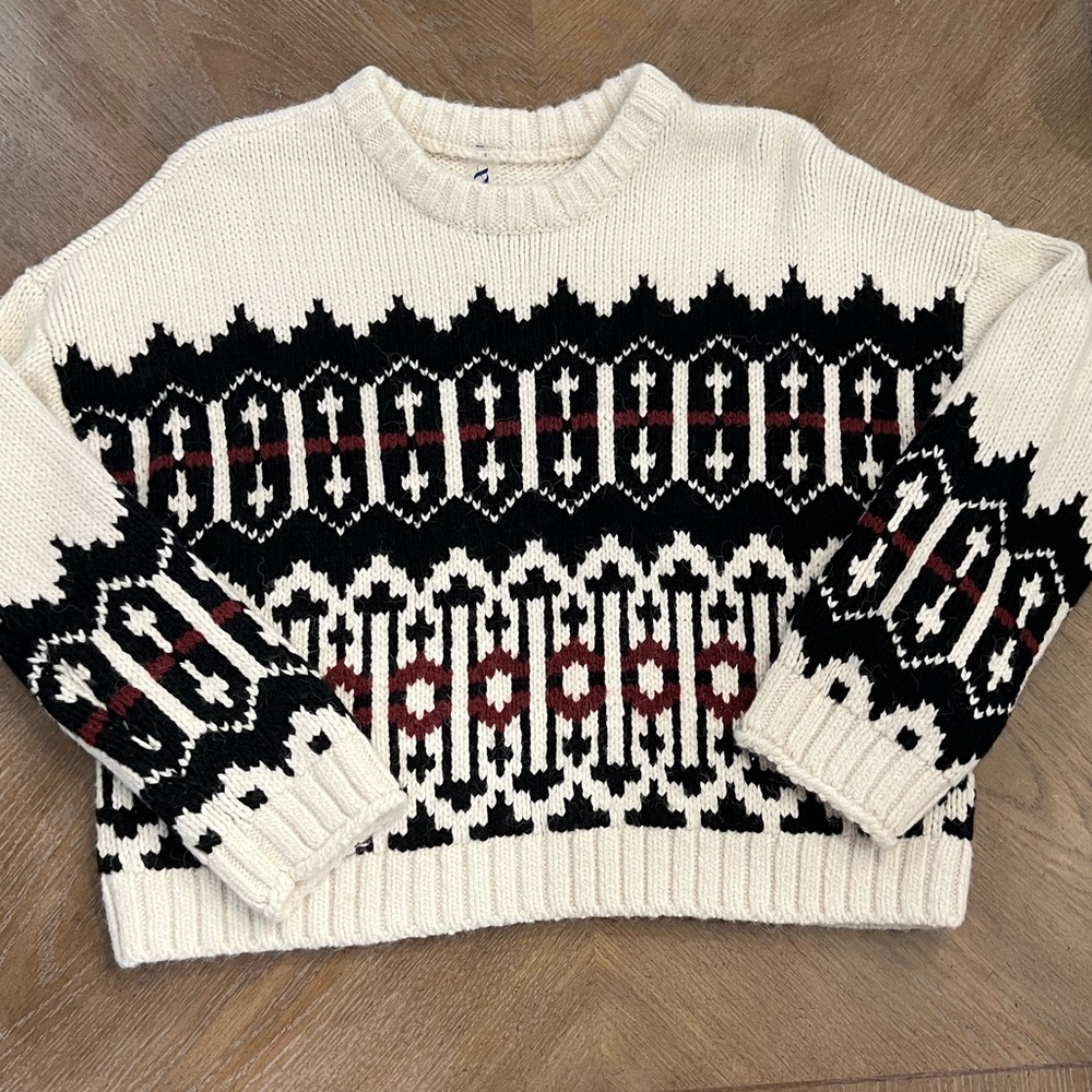 Lou & Grey Fair Isle sweater. Size Small.
